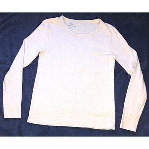 J Crew Girlfriend Tee Minimalist Tan Long Sleeve Womens Size XS